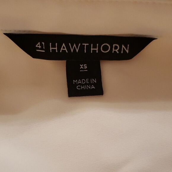 41 Hawthorn Tarla Lattice Detail‎ Sleeveless Blouse Cream Size XS NWOT - Picture 4 of 5